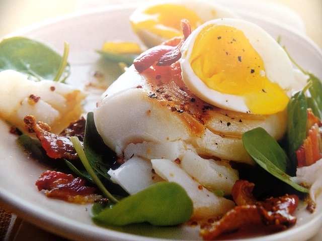 How to make haddock, crispy bacon and spinachs? Haddock, crispy bacon and spinach recipes and ingredient shared on our page.