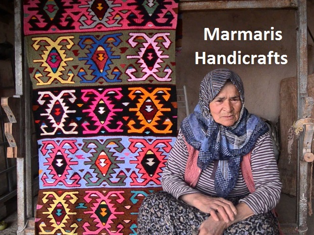 İğne oyası (needle lace) is a traditional handicraft in Marmaris. There are quite a number of motifs and colour which have peculiar local names such as