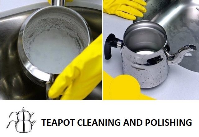  Stainless steel teapot cleaning and polishing